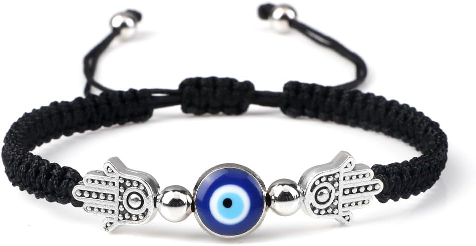 Detalle 2 de Apocalyptic-K Damen handgewebtes Armband im Boho-Stil mit Achat und 925 Silber/18K Gold, verstellbar (18–21 cm)