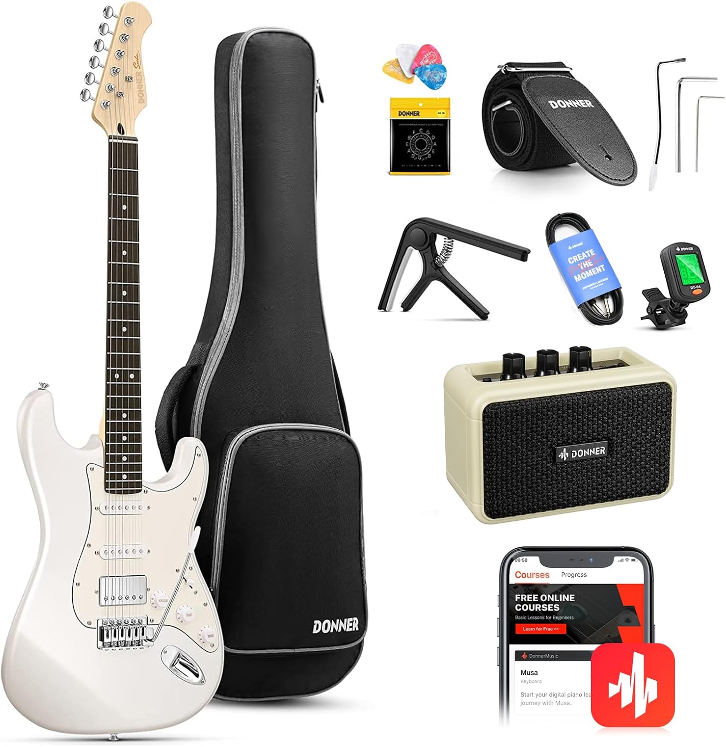 Detalle de Donner electric guitar DST-152