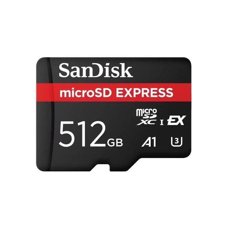 Detalle de Tarjeta de memoria microSDXC SanDisk 512 GB UHS-I U3 880/650 MB/s: rendimiento profesional y resistencia en formato compacto