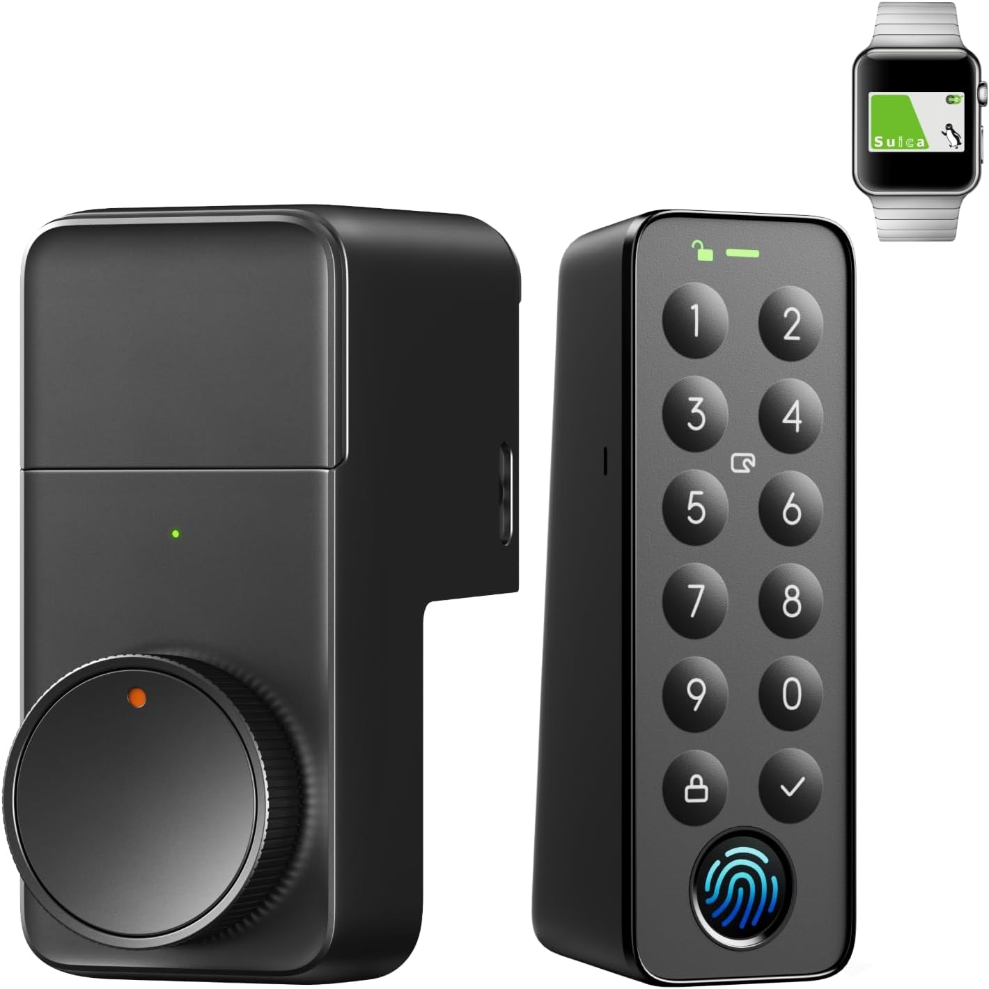 Detalle de SwitchBot Smart Lock Pro スマートロック 指紋認証パッド付き、暗証番号・交通系IC対応