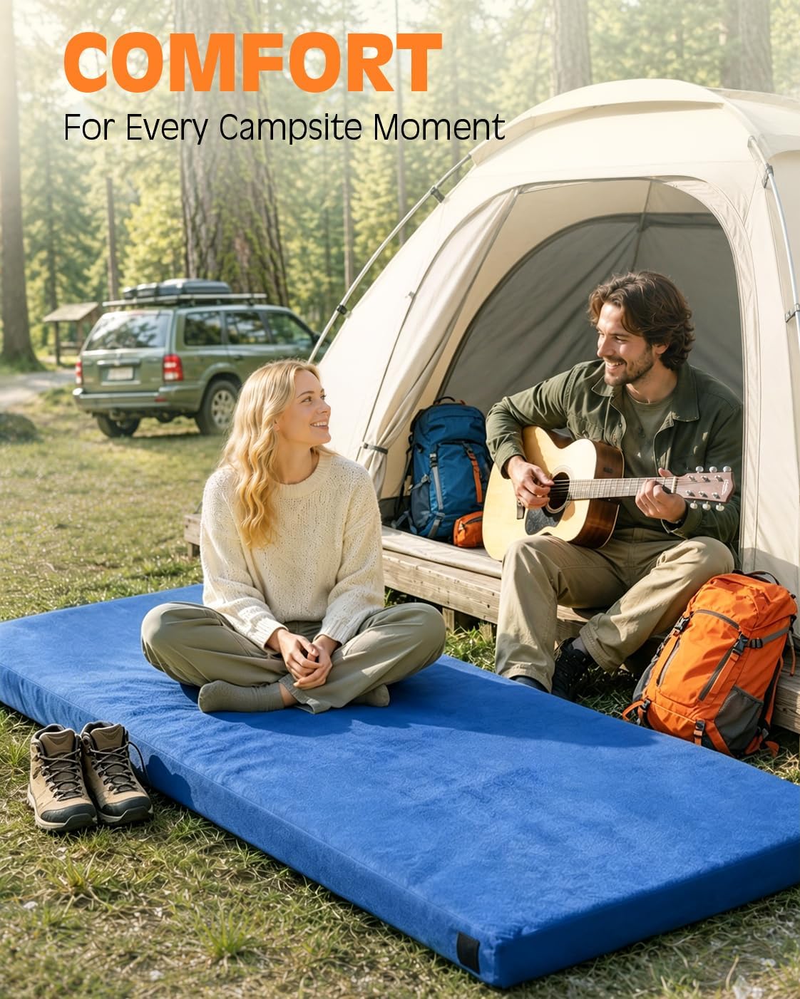 Thumbnail 4 de GAIALOOP Extra Thick 4-Inch Memory Foam Camping Mattress