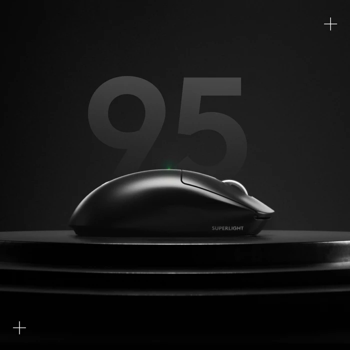Detalle de Logitech G PRO X Superlight 2 Lightspeed: Kabellose Präzision in Schwarz