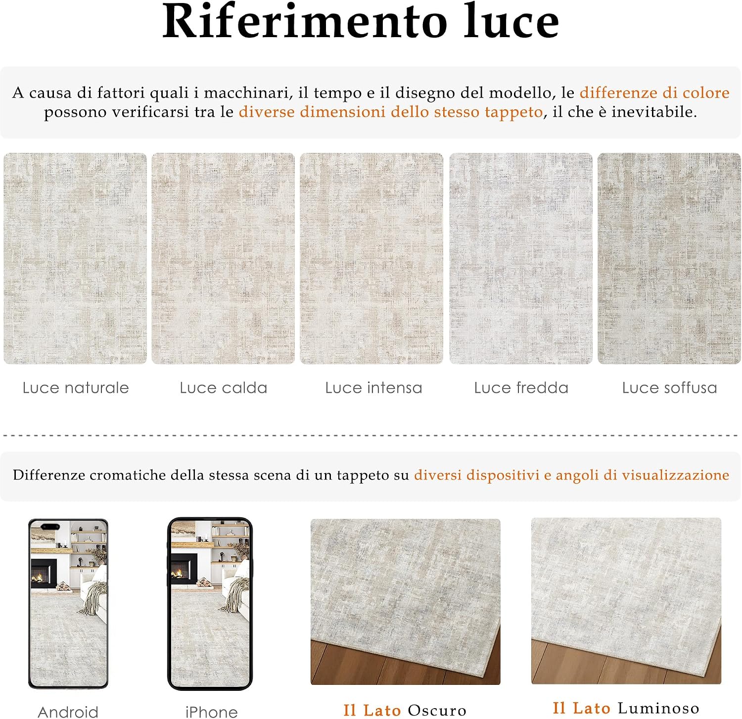 Detalle 2 de PureCozy Tappeto Salotto 200x300 cm Beige – design astratto, lavabile in lavatrice