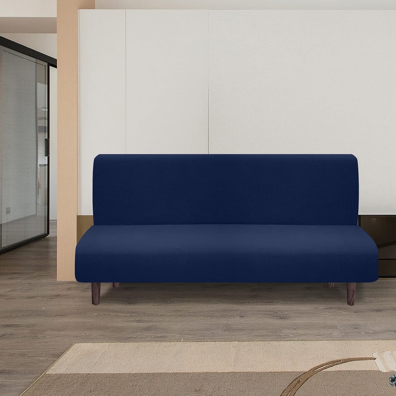 Detalle 2 de Granbest futonbankhoes zonder armleuningen, marineblauw en elastisch