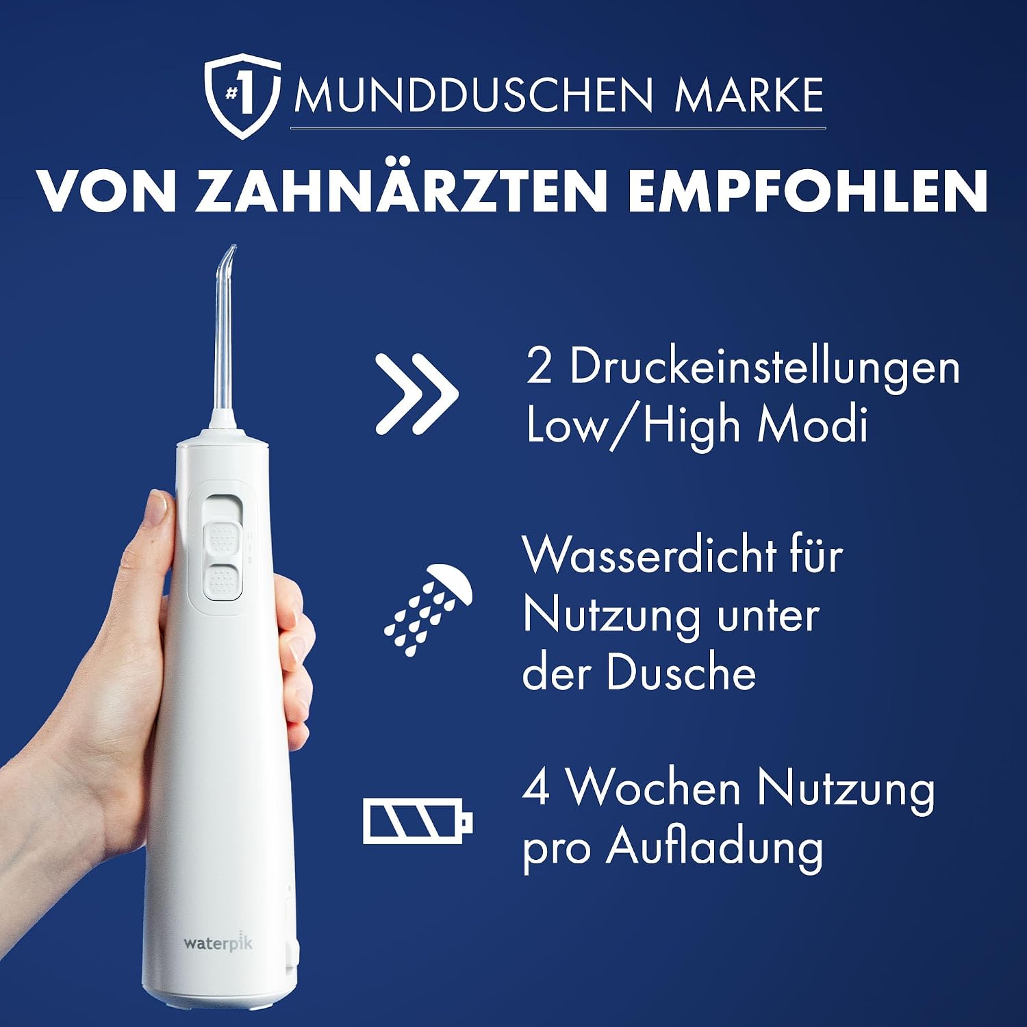 Thumbnail 4 de Waterpik Pulse Munddusche kabellos 45 Sekunden