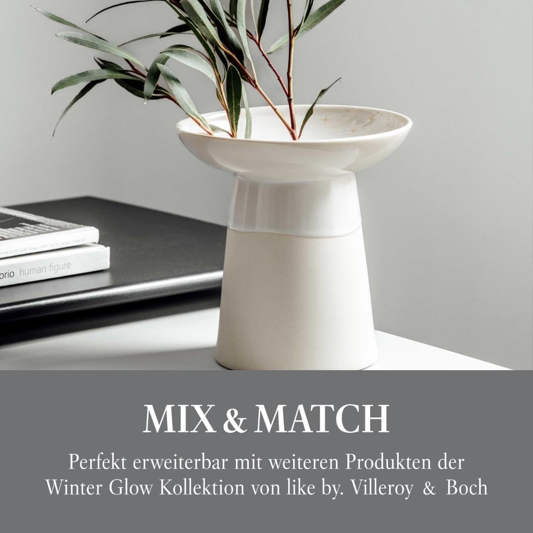 Thumbnail 5 de like. by Villeroy & Boch Winter Glow Vase (15x15x15,5 cm) – Premium-Porzellan-Deko im Pottery-Stil