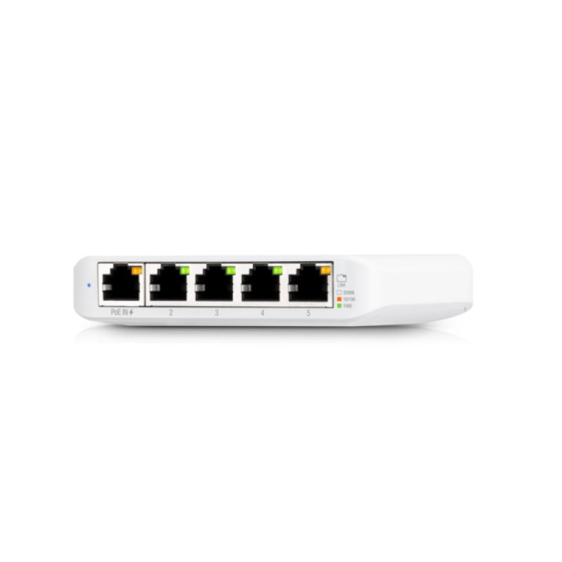 Detalle de Ubiquiti USW-Flex-Mini: Switch gestionado de 5 puertos Gigabit con PoE (1 puerto PoE)