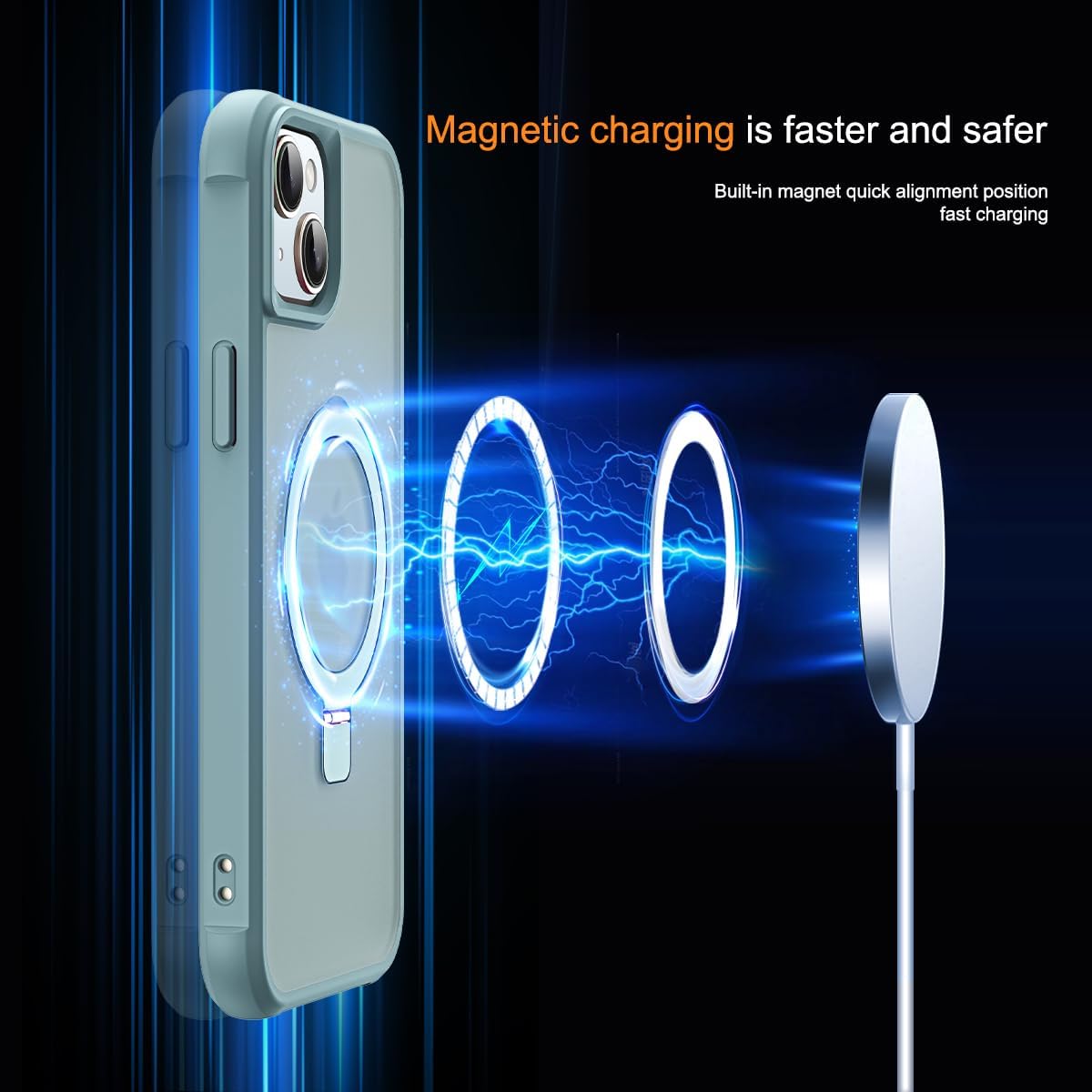 Detalle de Skylmw iPhone 13 14 case with Mag-Safe stand