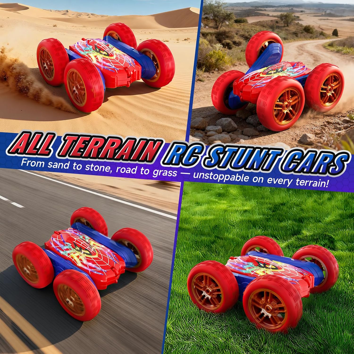 Detalle de Mirthigig 2.4Ghz 4WD RC stunt car toy