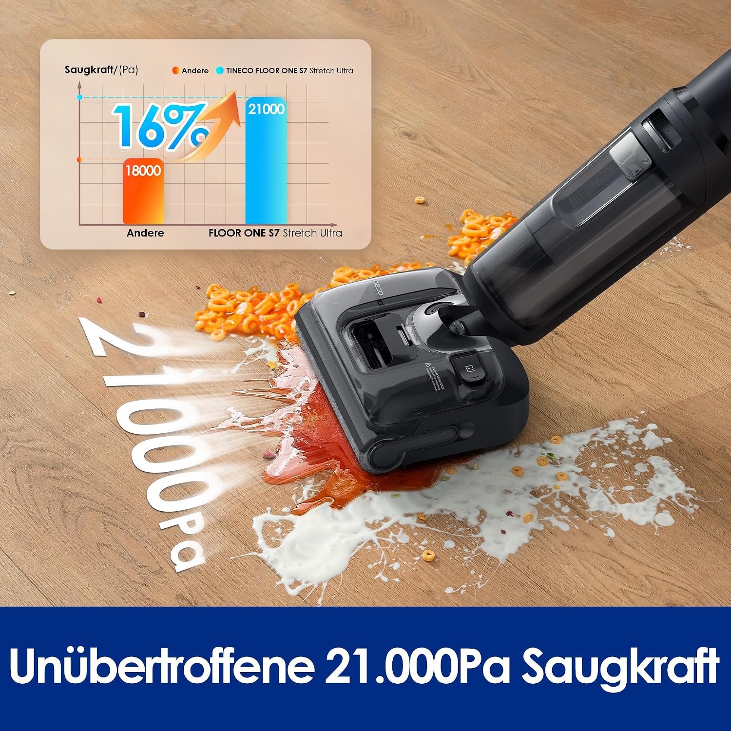 Detalle de Tineco Floor ONE S7 Stretch Ultra Nass-Trockensauger