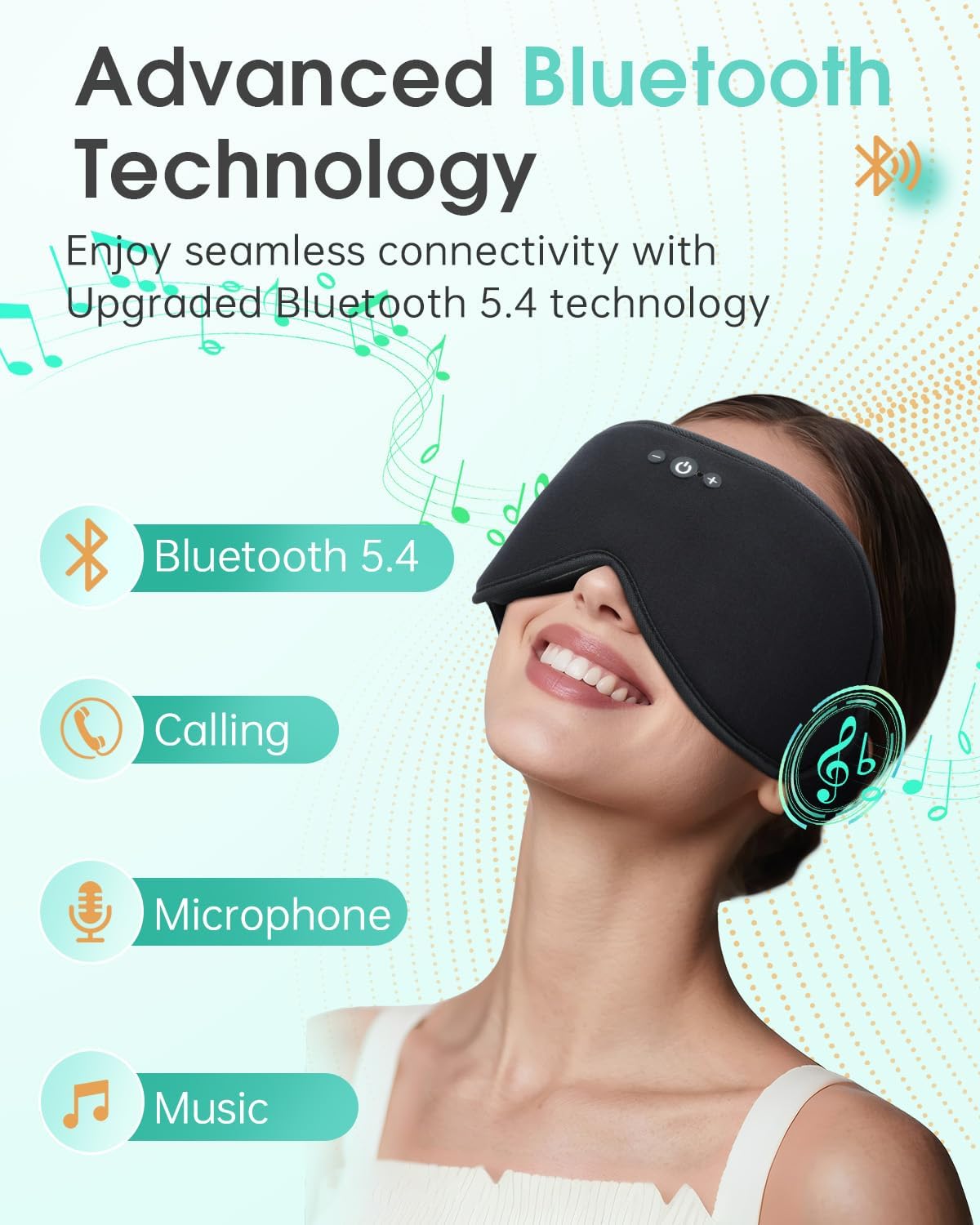 Thumbnail 4 de MUSICOZY Sleep Mask Headphones Bluetooth 5.4