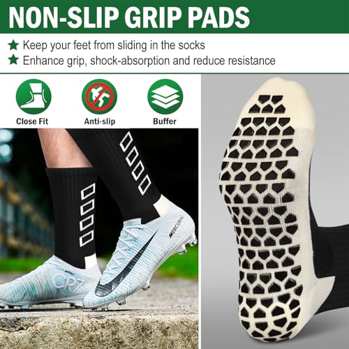 Detalle de ENONEO Calze antiscivolo da calcio uomo 37-45 | Grip Socks per football e running