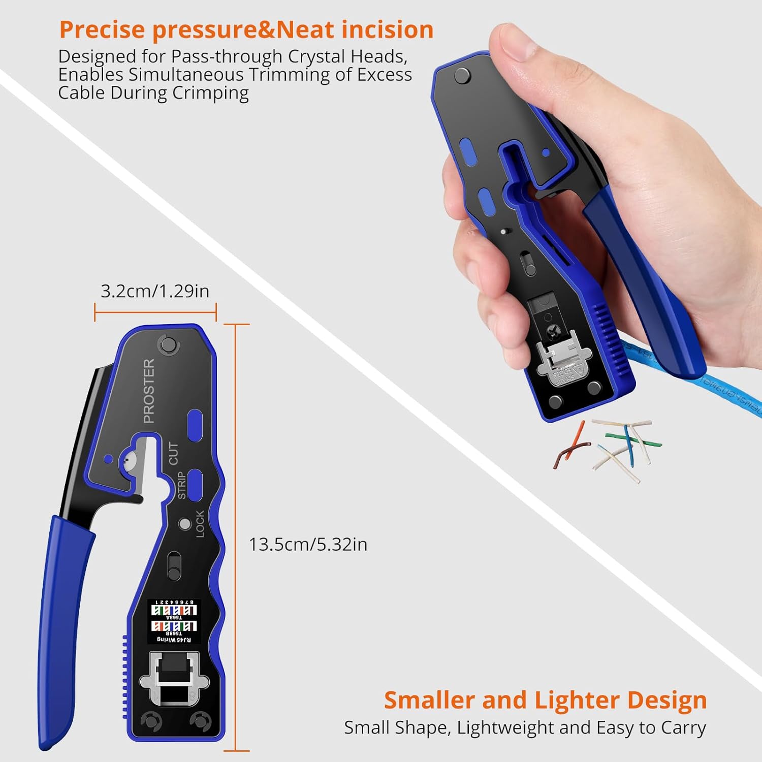 Thumbnail 6 de Proster Pinza Crimpatrice RJ45 Pass Through 🛠