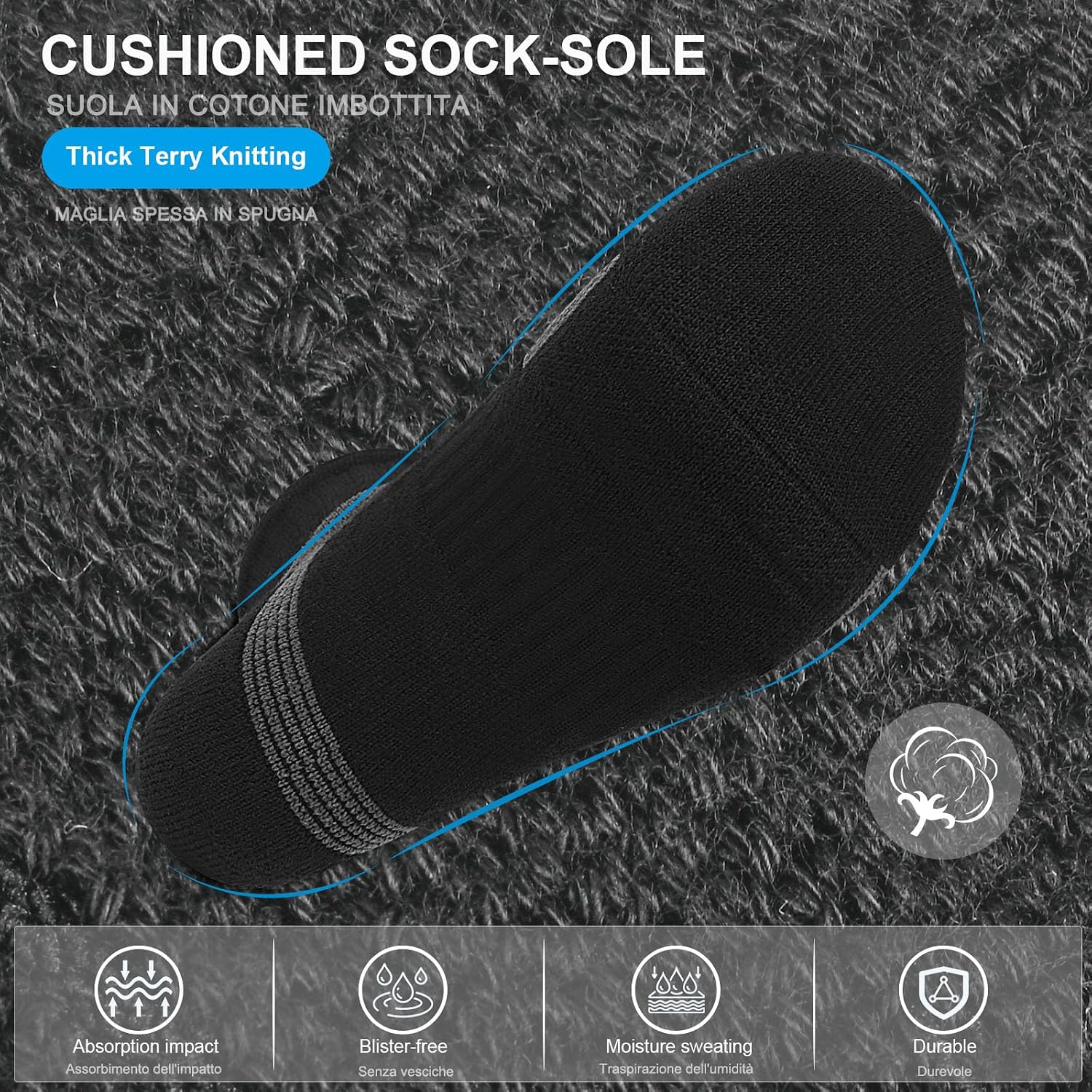Detalle 2 de PERMANENTLY001 calze compressione 6 paia