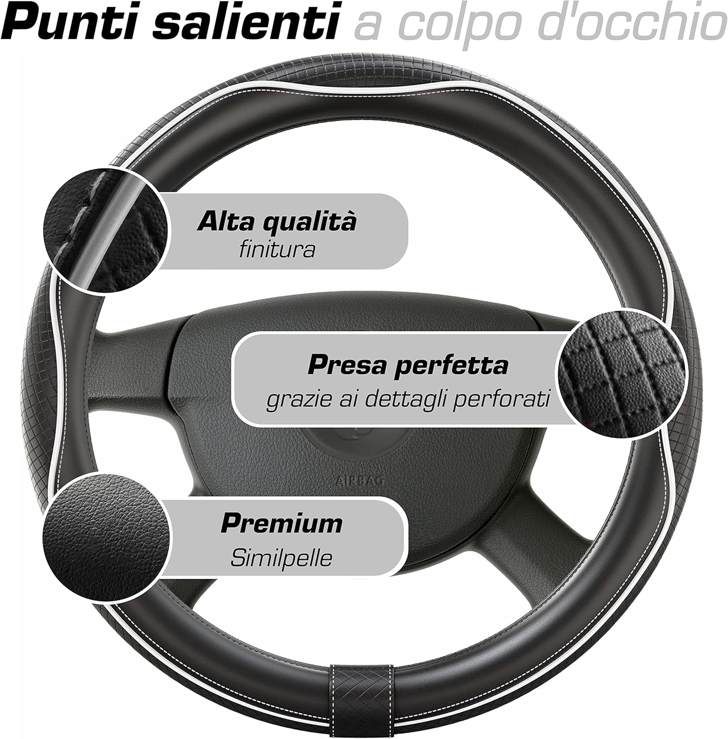 Detalle de Upgrade4cars coprivolante auto, 37-38 cm