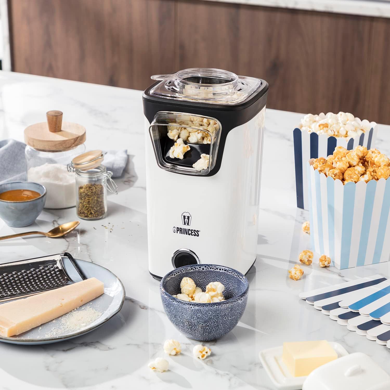 Thumbnail 6 de Princess Heißluft Popcornmaschine 1100 Watt (292986) – Popcorn ohne Öl und Fett