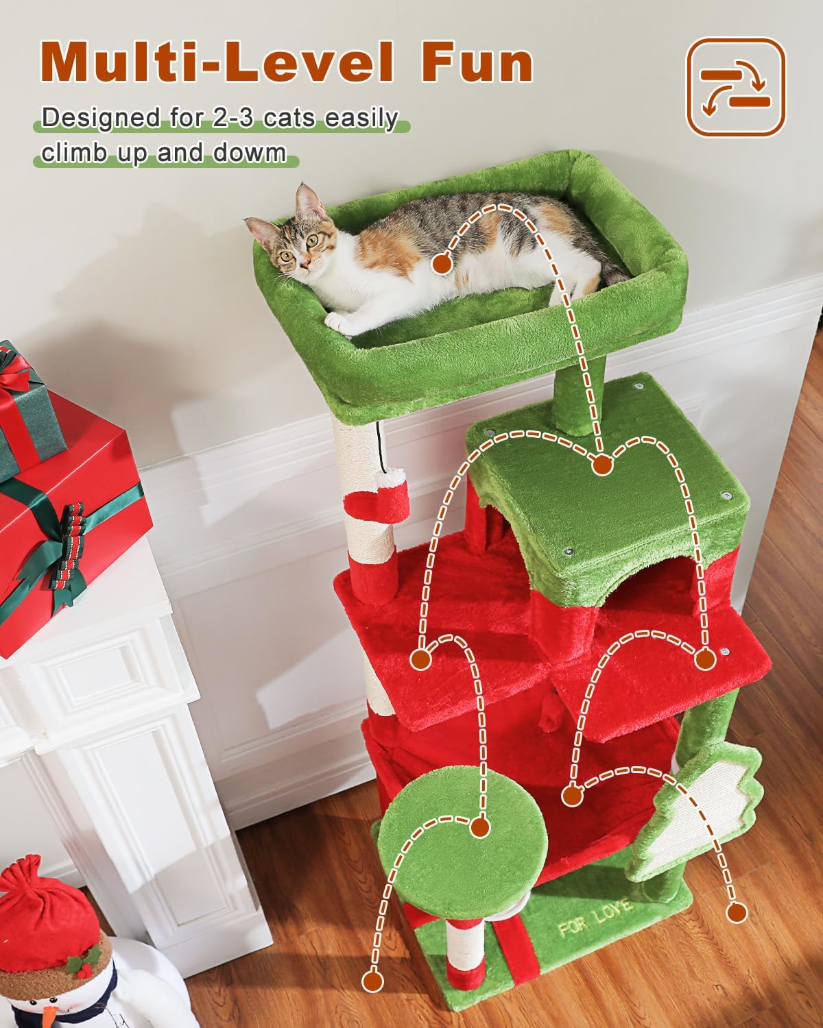 Detalle de PEQULTI Cat Tree, 143 cm