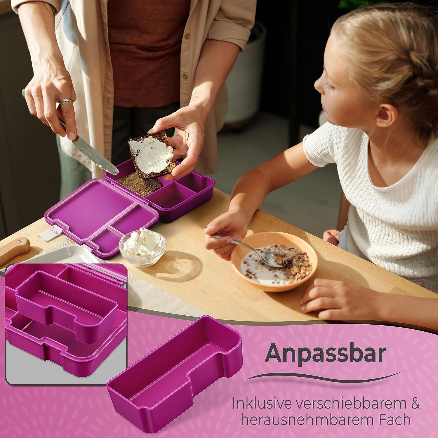 Thumbnail 4 de Lunchbox mit Fächern JIN für Kinder