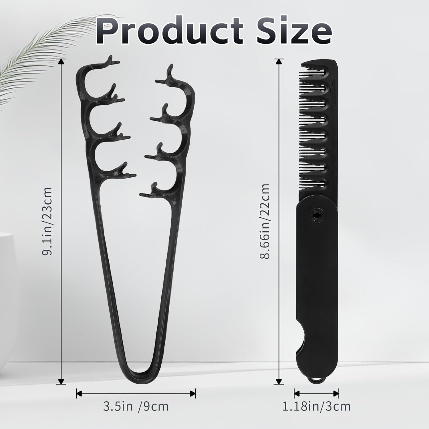 Detalle 2 de Peine texturizador 2 piezas para cabello