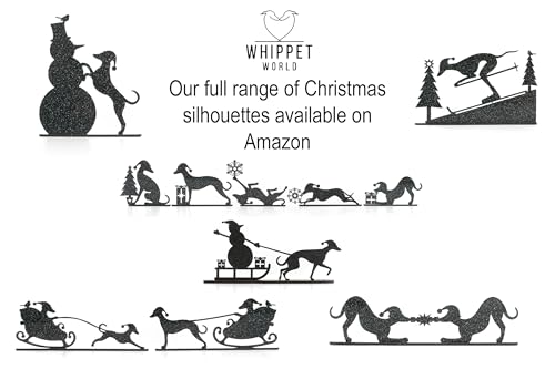 Thumbnail 6 de Acrylic Whippet/Greyhound Silhouette Ornaments – Set of 5