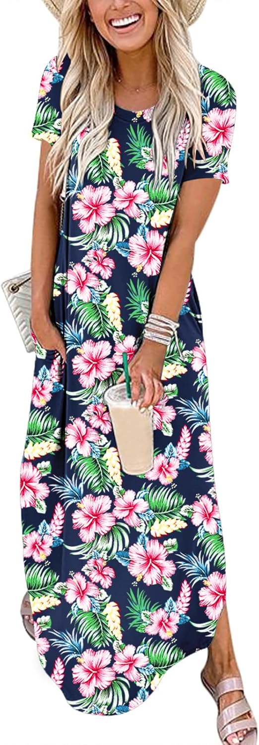 Detalle de ANRABESS Womens Maxi Dress Loose Fit