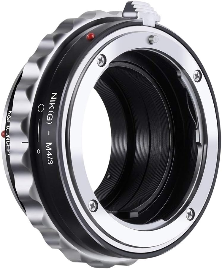 Detalle de K&F CONCEPT Nikon G AF-S(F) Objektiv Adapter mit Blendenring für Micro 4/3 (M4/3) – mechanisch, manuell