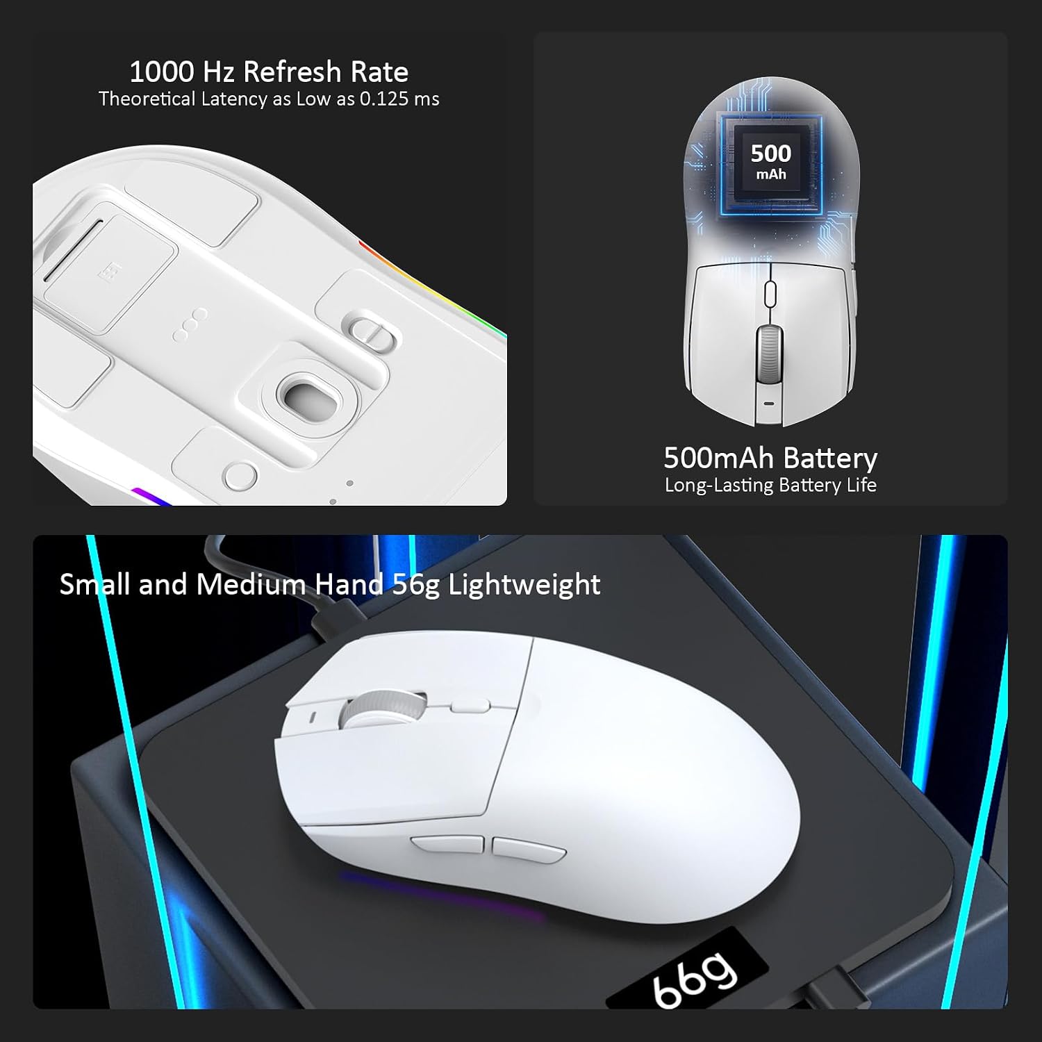 Thumbnail 4 de AJAZZ AJ139 V2 MC Wireless Gaming Mouse with RGB Charging Dock