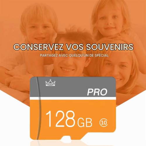 Detalle de gzpddu 128Go Carte mémoire micro avec Adaptateur – Lot 2
