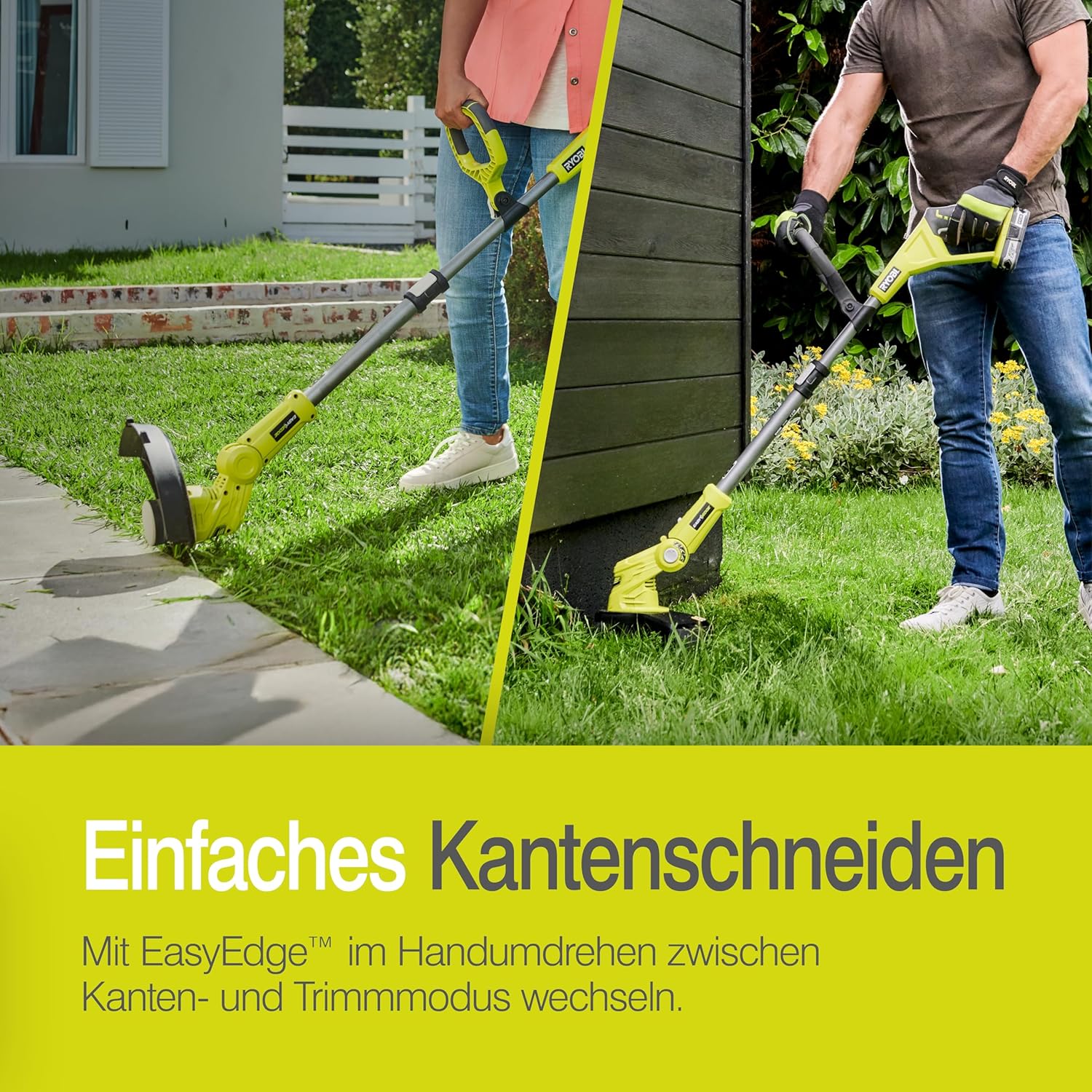 Thumbnail 5 de RYOBI 18 V ONE+ Akku-Rasentrimmer OLT1832 – Schnittbreite 25–30 cm, 3-fache Schnittwinkelverstellung, ohne Akku/Ladegerät