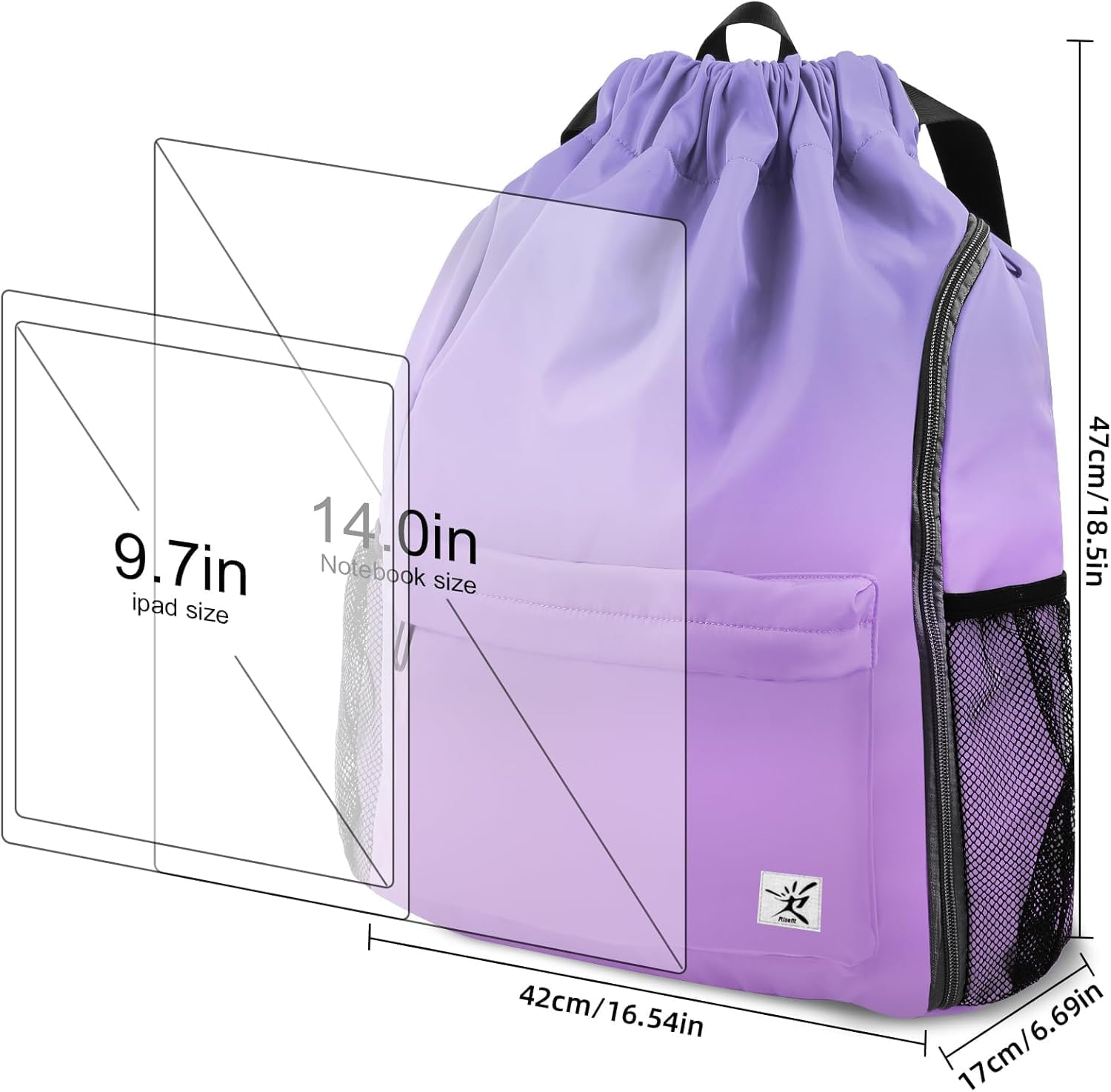 Thumbnail 6 de Risefit Waterproof Swimming Bag drawstring backpack