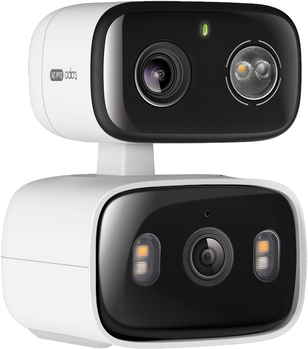Detalle de Tapo C246D WLAN Außenüberwachungskamera mit 2K Dual-Objektiv – 125° Weitwinkel + 6 mm Teleobjektiv