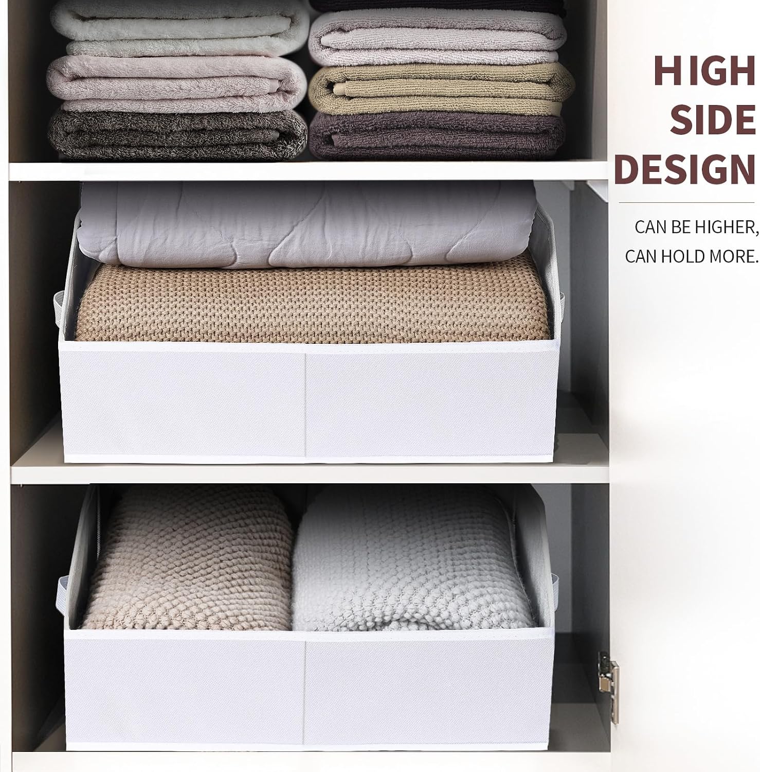 Detalle 2 de Homsorout Closet Baskets Trapezoid 10 Pack