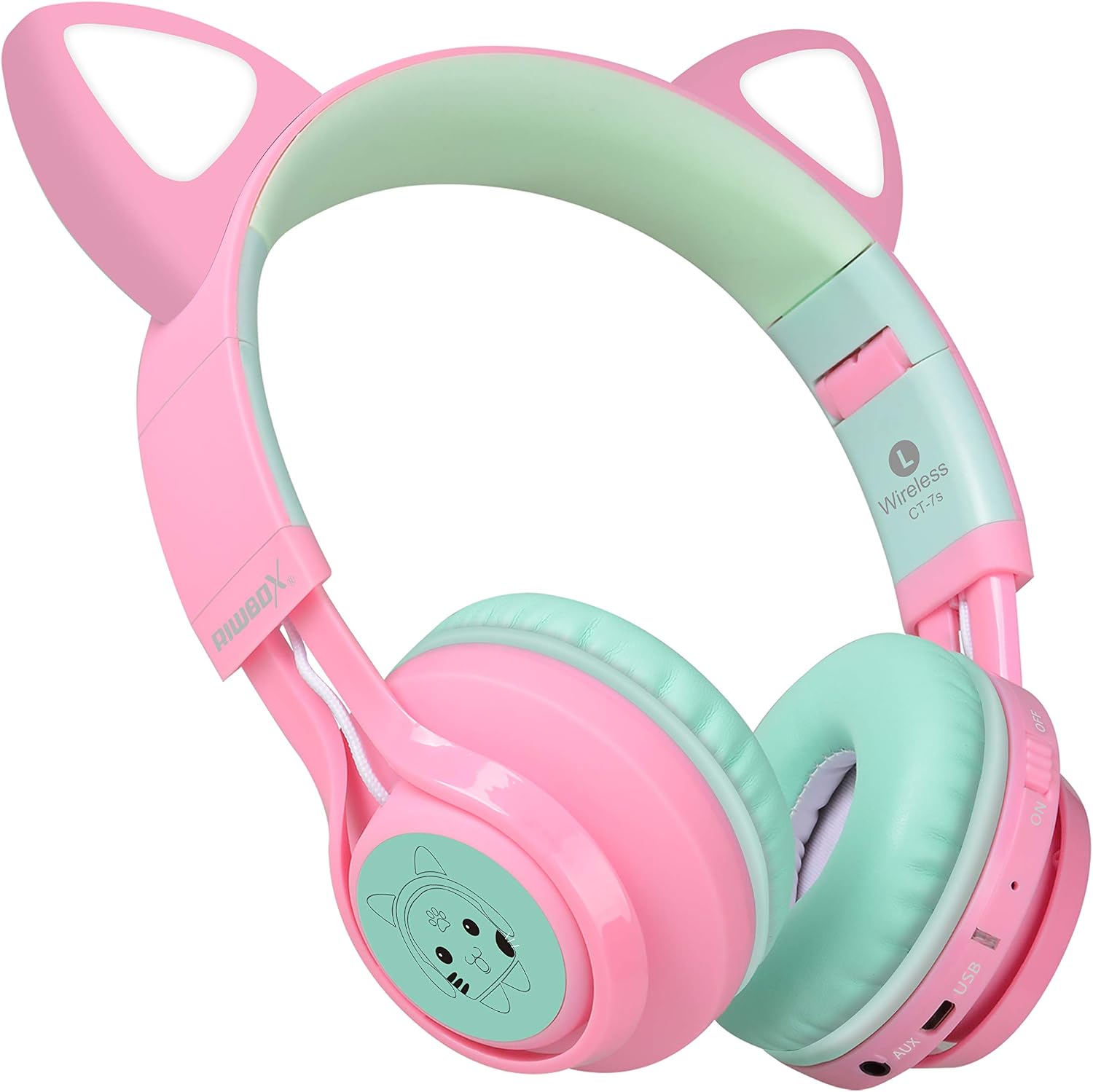 Thumbnail 3 de Riwbox CT-7 Cat Ear Bluetooth Headphones