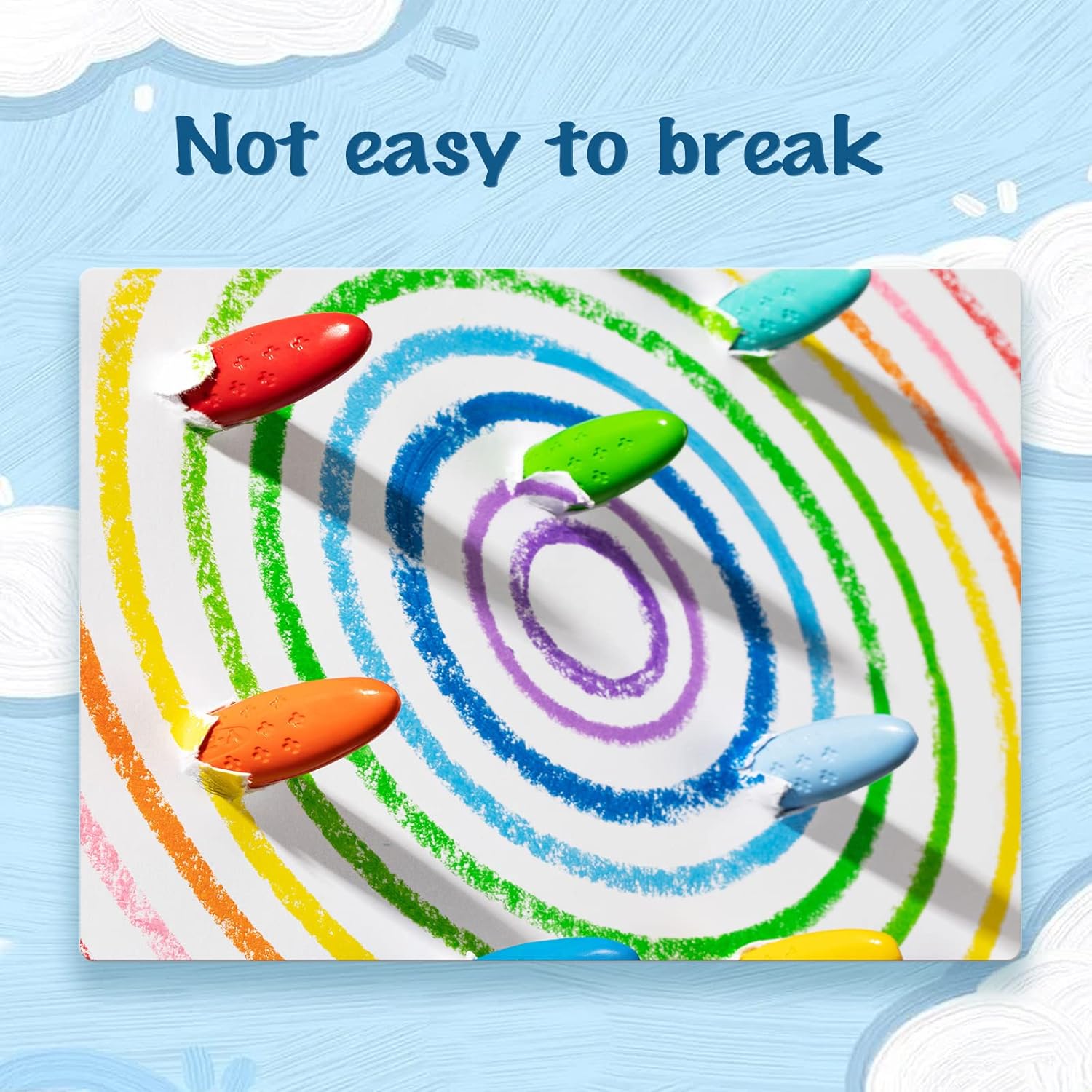 Thumbnail 5 de YPLUS 24 Colours Peanut Crayons with 3 Painting Books for Kids (washable, non-toxic) – for ages 2–4+