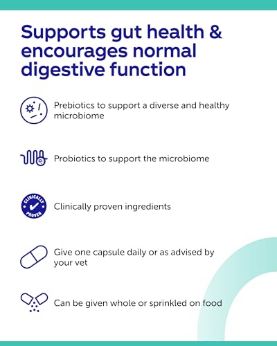 Detalle de Protexin Veterinary Synbiotic D-C Capsules – High-Concentration Probiotic & Prebiotic for Dogs & Cats (50 capsules)