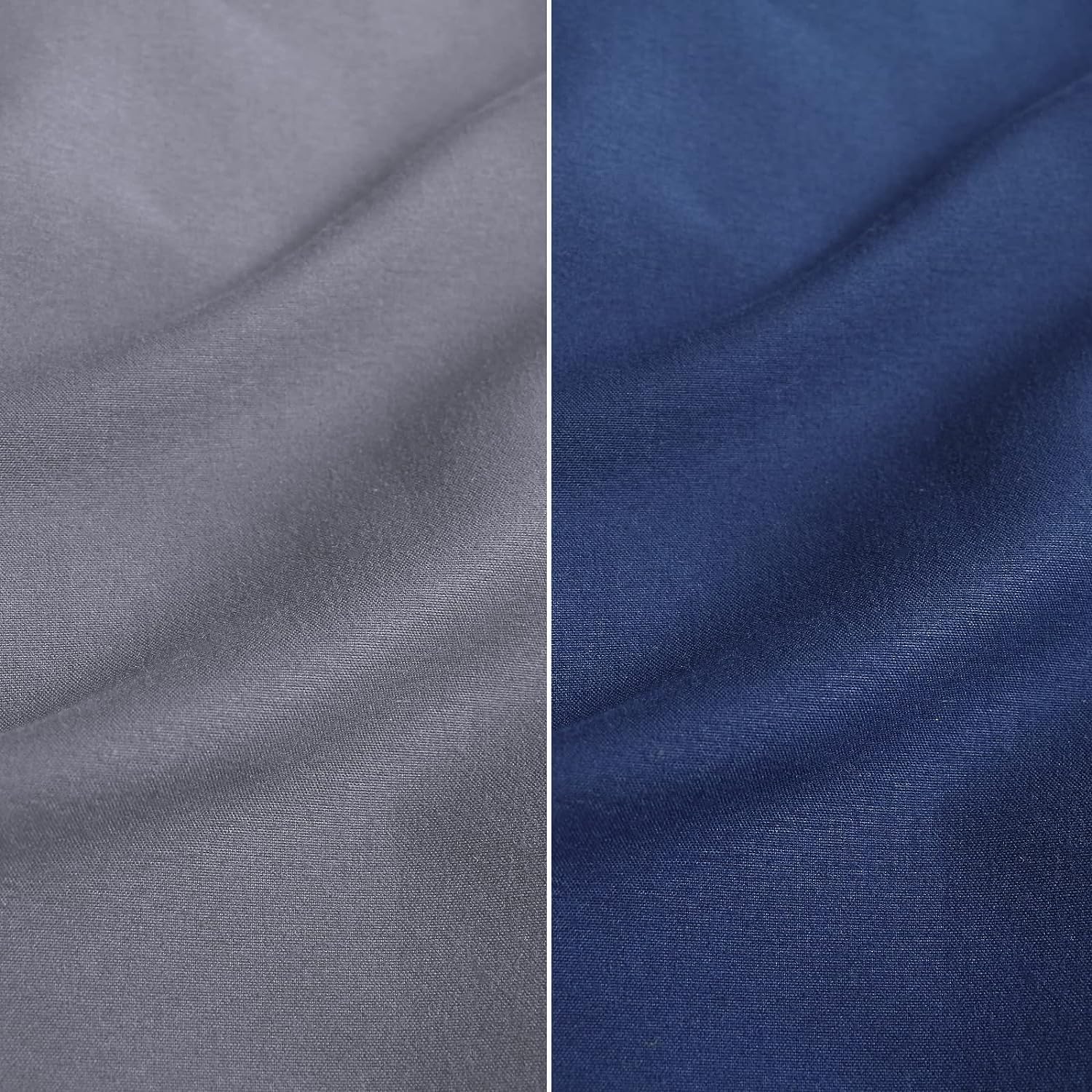 Thumbnail 2 de Travel Cot Sheets 95x65cm Fitted – 2 Pack, Ultra Soft & Breathable Microfiber (Navy & Grey) for Joie & Maxi-Cosi Iris