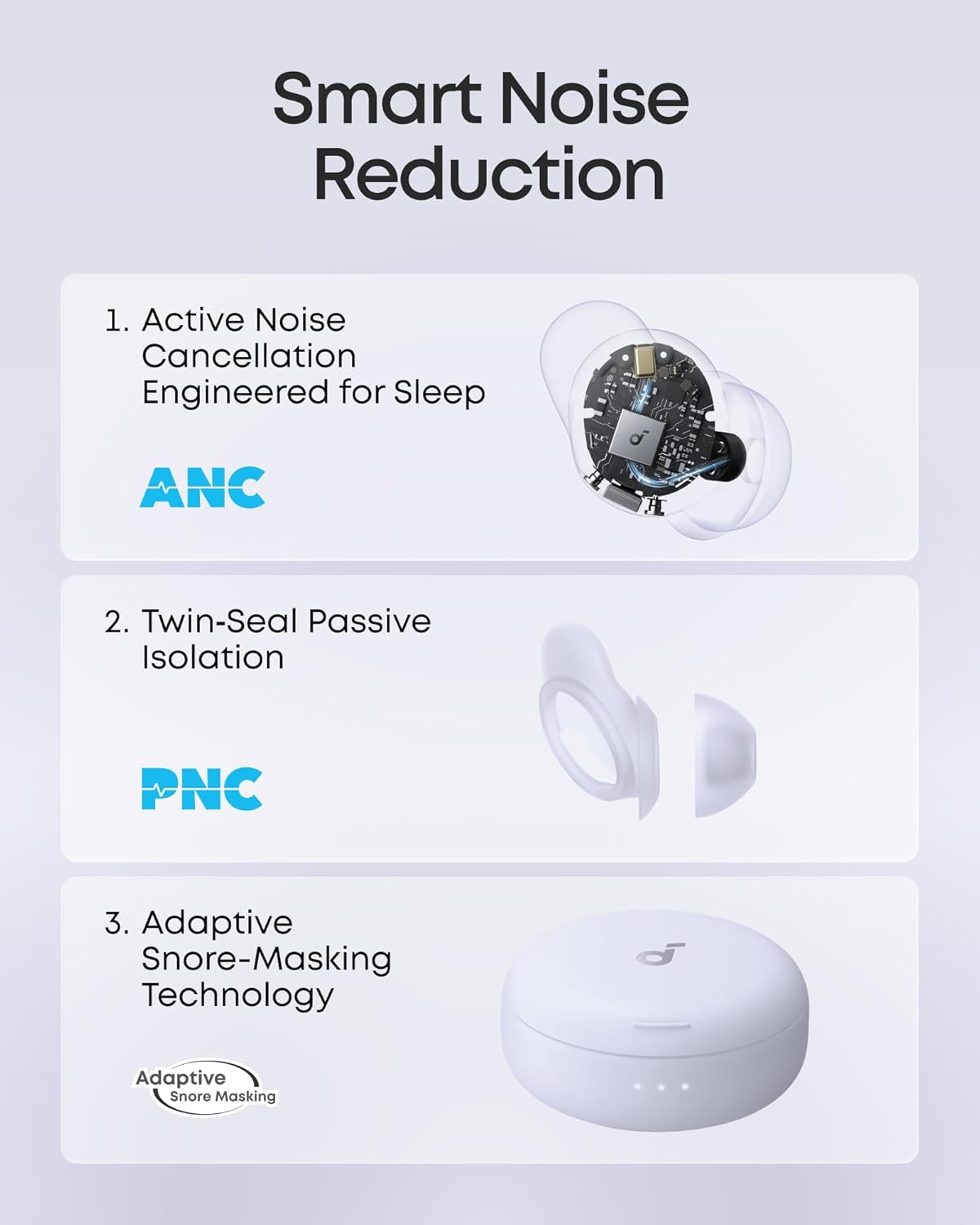 Thumbnail 3 de soundcore Sleep A30 by Anker: Sleep Earbuds with ANC for Restful Nights