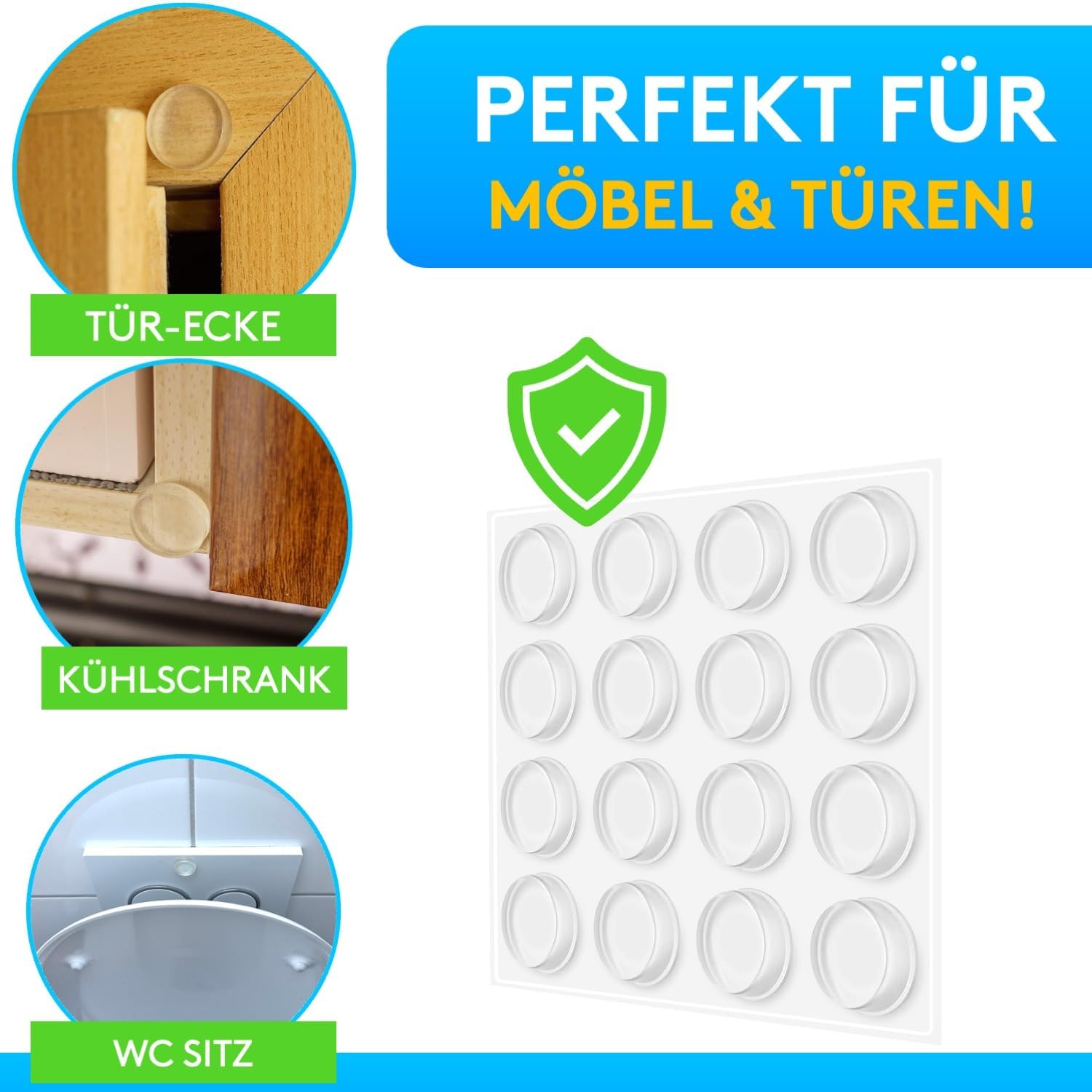 Thumbnail 4 de Türstopper Wand selbstklebend 20 mm