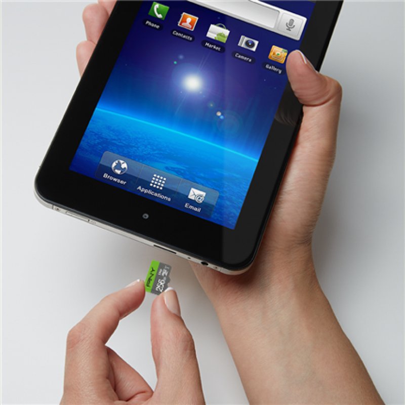 Detalle 1 de PNY Elite microSDXC 256GB UHS-I Clase 10: almacenamiento fiable para móvil, cámara y más
