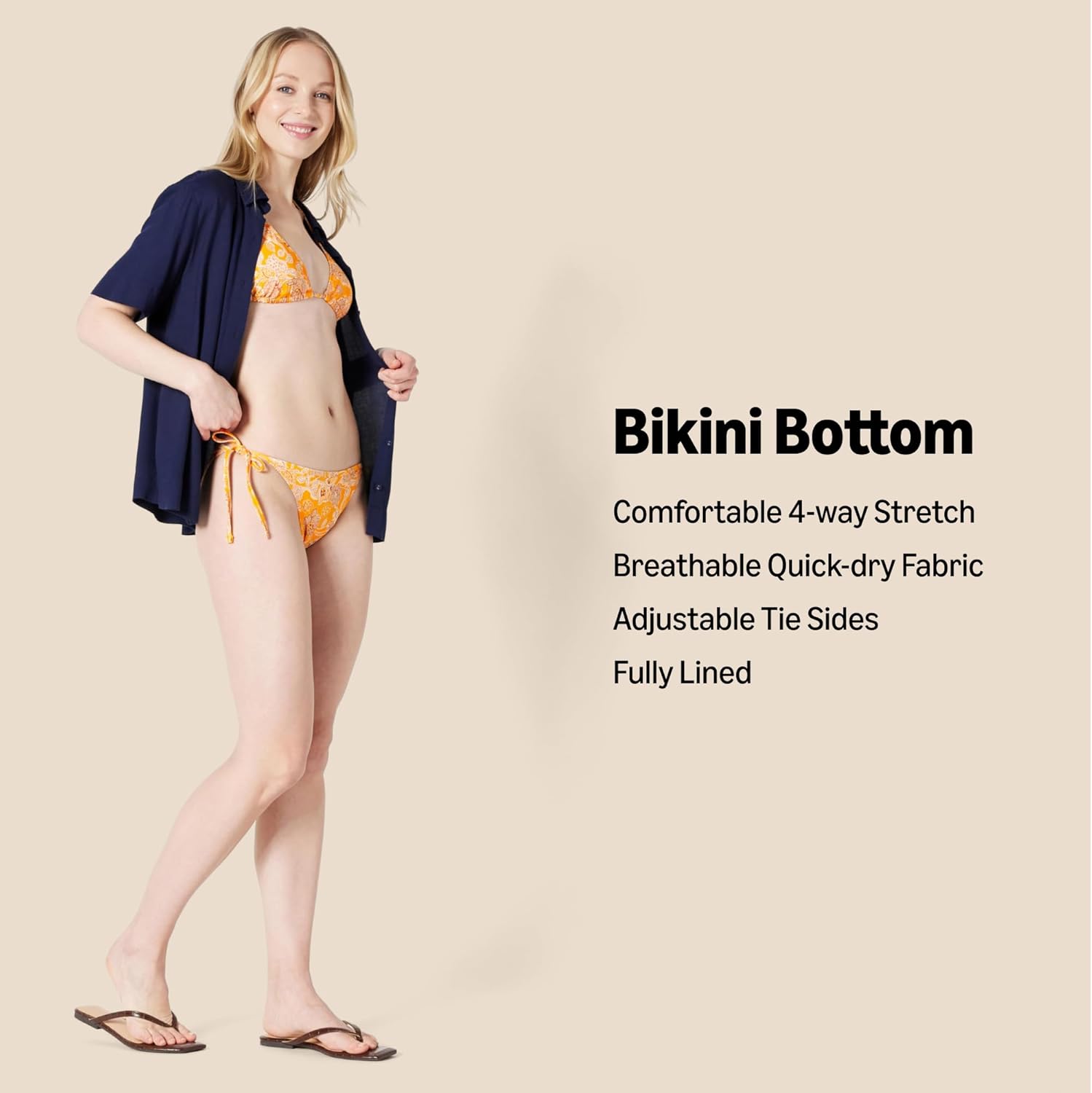 Thumbnail 1 de Amazon Essentials Women’s Tie Side Bikini Bottom