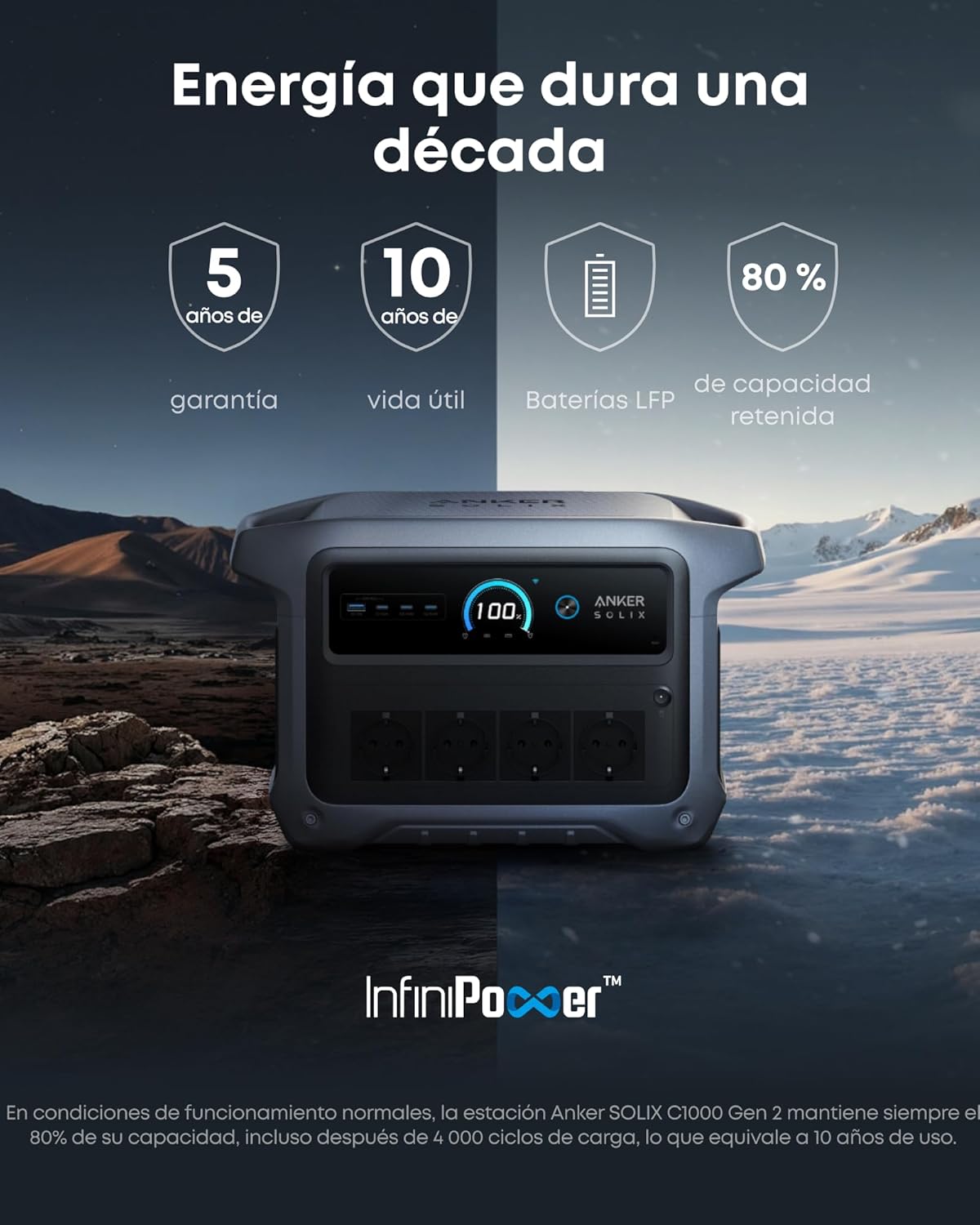 Thumbnail 4 de Anker SOLIX C1000 Gen 2 estación de energía
