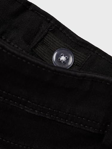 Detalle de NAME IT Jungen Nkmsilas Xslim 2002-tx Noos Slim-fit-Jeans, Schwarz, 104 EU