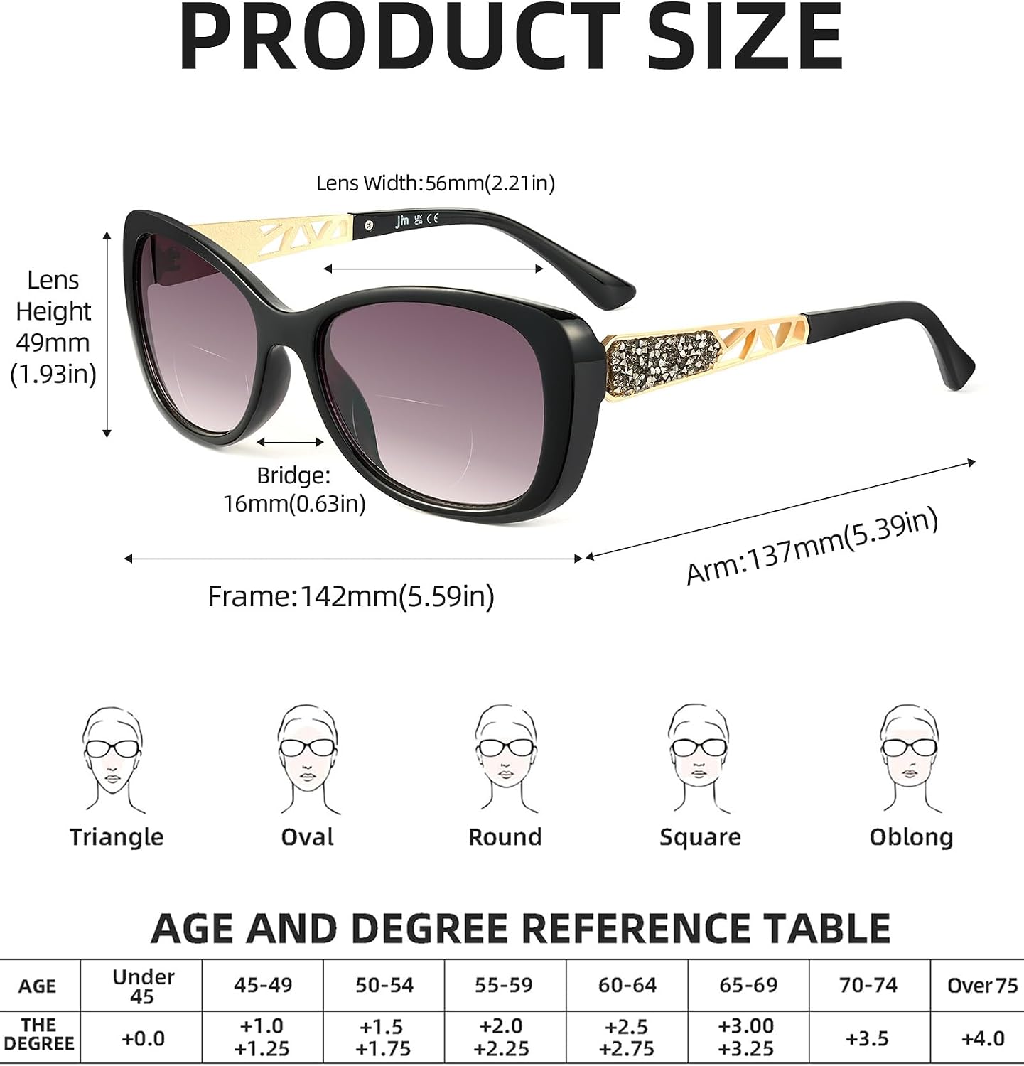 Thumbnail 4 de JM Bifocal Reading Sunglasses for Women