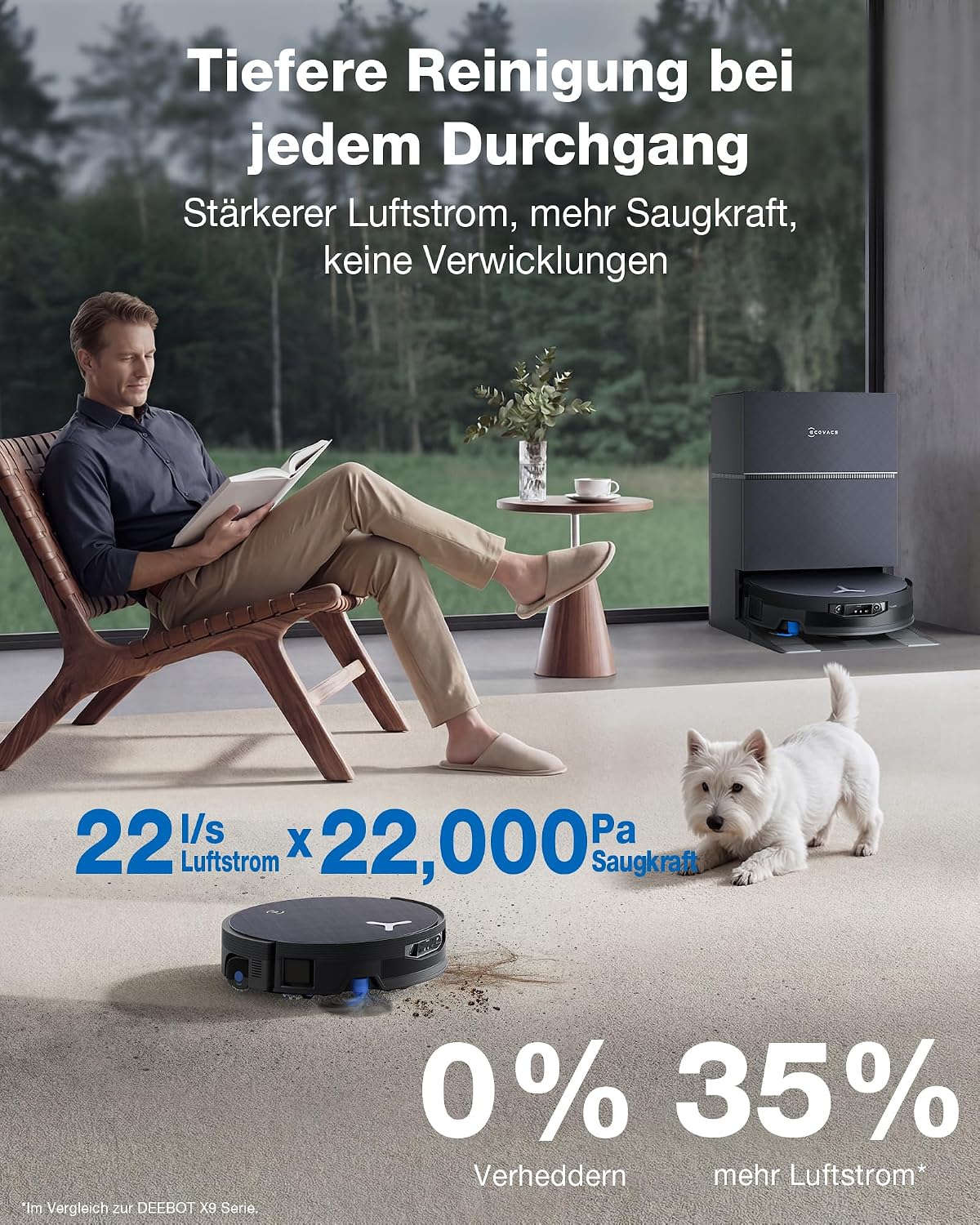 Thumbnail 3 de ECOVACS Deebot X12 Pro Omni Saugroboter mit FocusJet Technologie