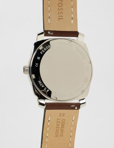 Thumbnail 2 de Fossil Blue Watch pour hommes – Montre GMT en acier inoxydable avec bracelet cuir vert froid