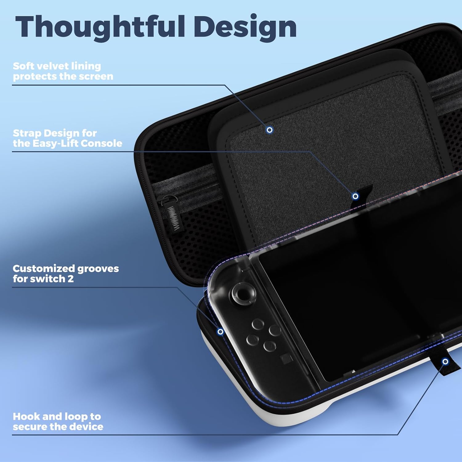 Thumbnail 4 de ProCase Carrying Case for Nintendo Switch 2 (2025) with 24 Card Slots – White