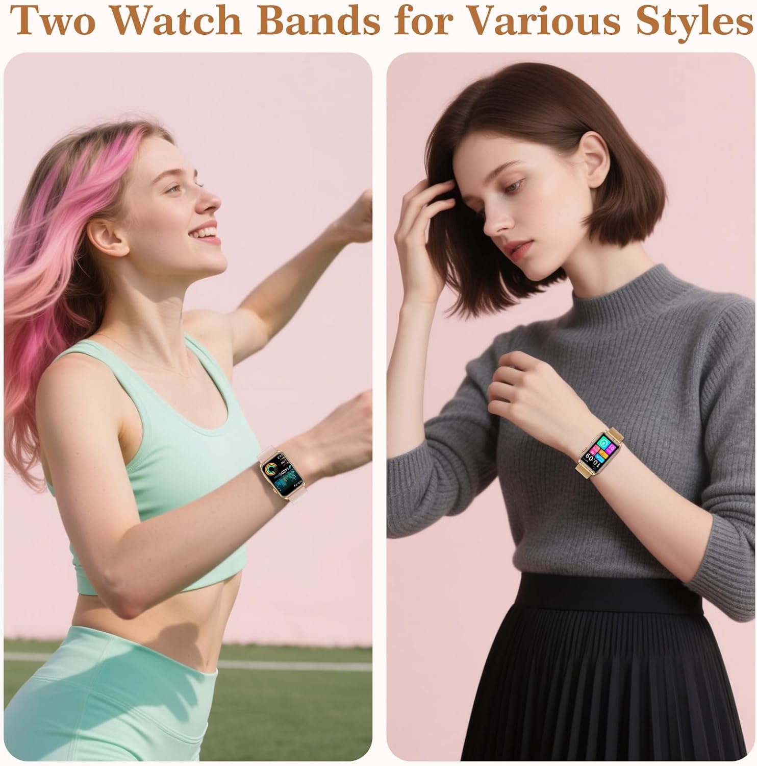 Thumbnail 6 de 2026 New Smartwatch for Women with ECG, BP, HR, Temperature & Sleep Monitor
