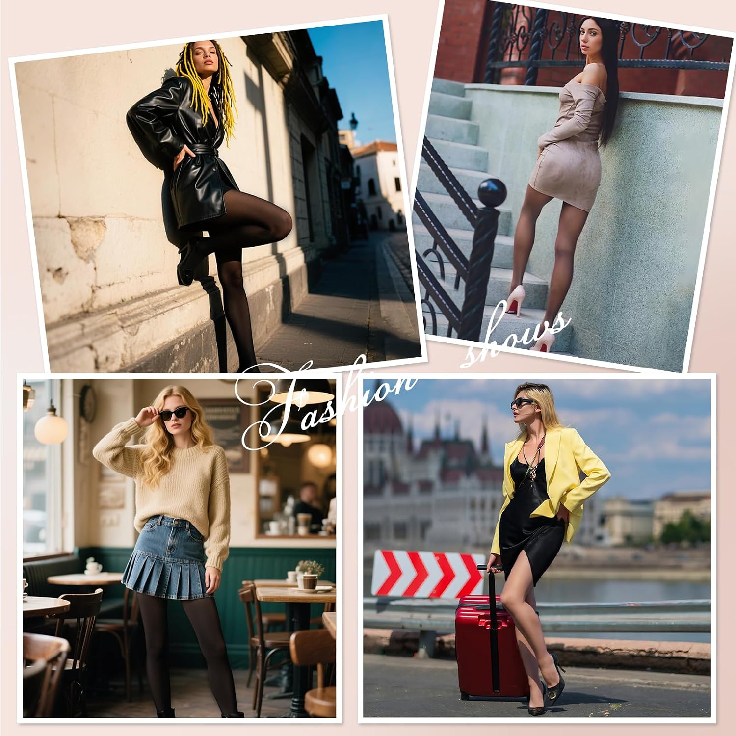 Thumbnail 5 de Bebila 2-Pack Fleece-Lined Thermal Tights, Sheer-Look Style, 220g Plush Lining