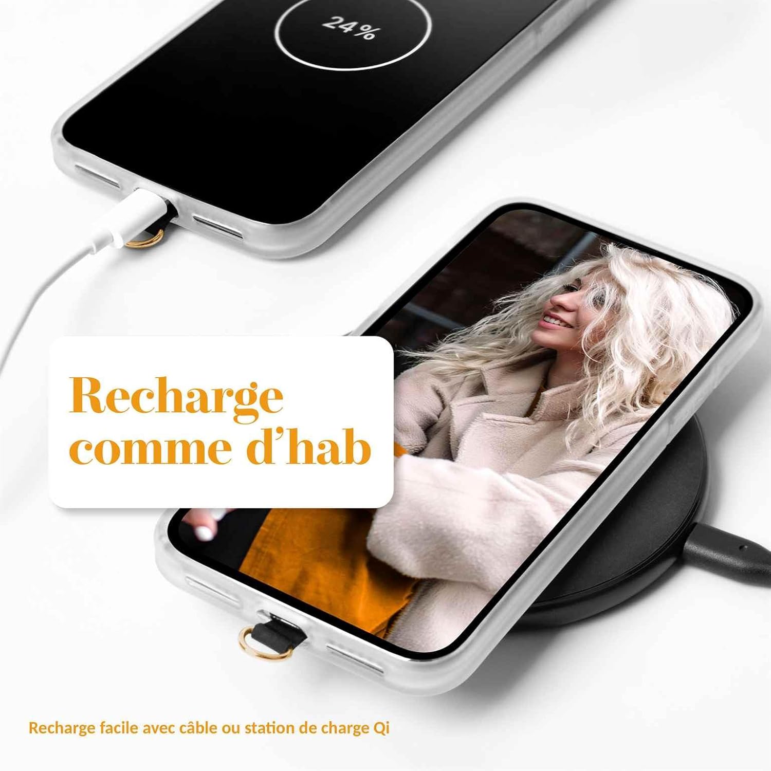 Thumbnail 4 de moex Unleash: Cordon pour Xiaomi 14T Pro avec mousqueton amovible et coussinet pour coque
