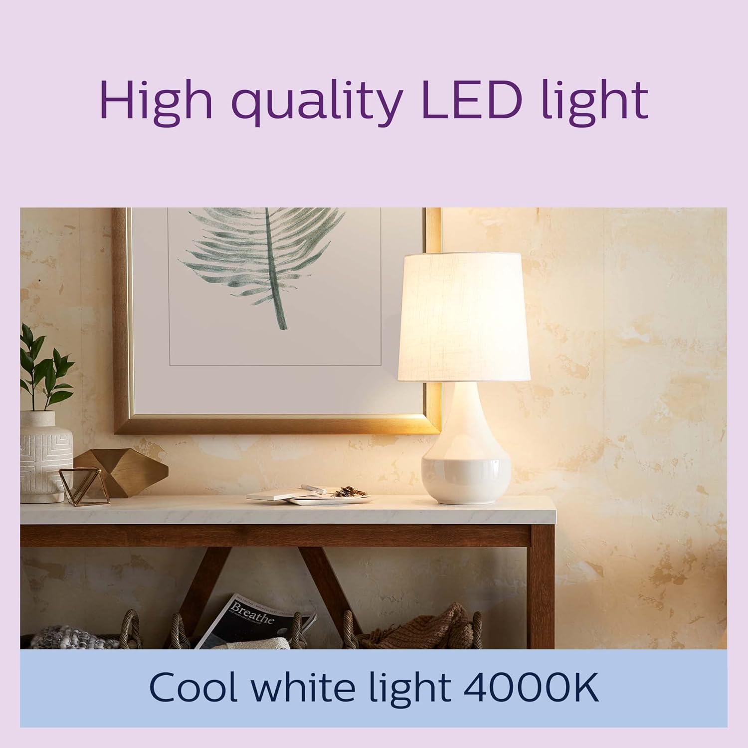 Thumbnail 3 de Philips LED Frosted A67 Light Bulb 2 Pack (Cool White 4000K, E27, Non-Dimmable) — 100W Equivalent